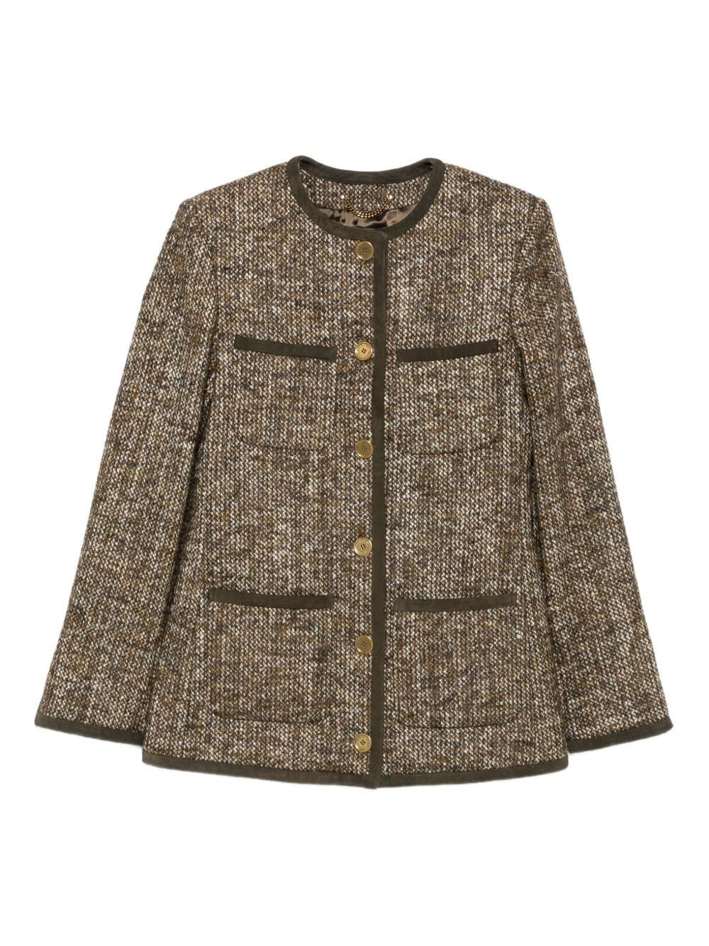 Golden Goose Women Long Boxy Tweed Blazer GOLDEN GOOSE