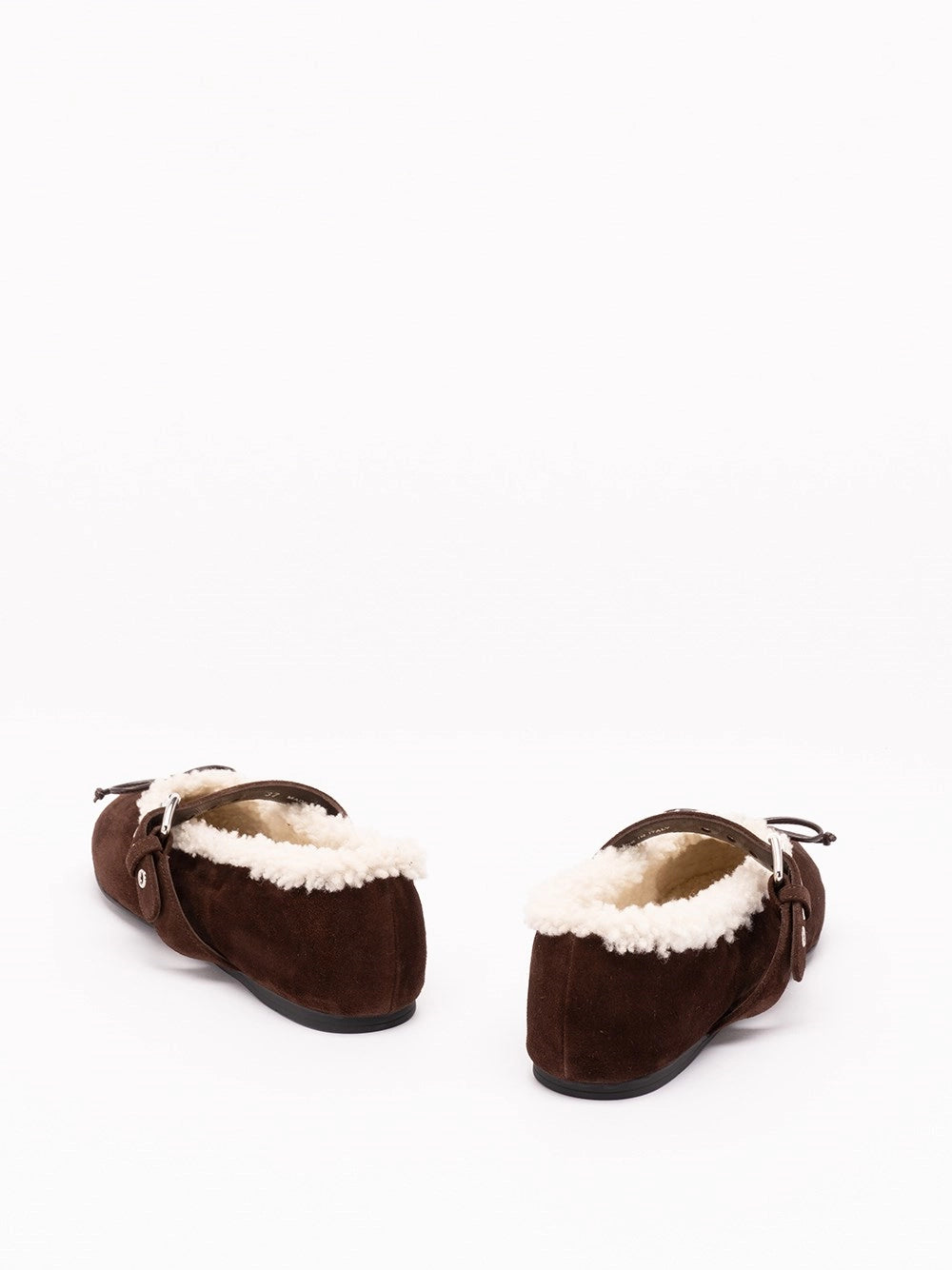 Miu Miu Women Suede And Shearling Ballerinas MIU MIU