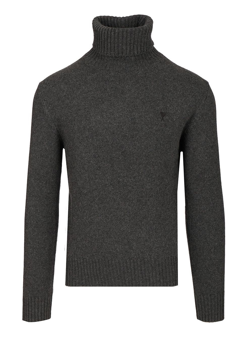 Ami Men Cashmere Turtleneck Sweater AMI PARIS