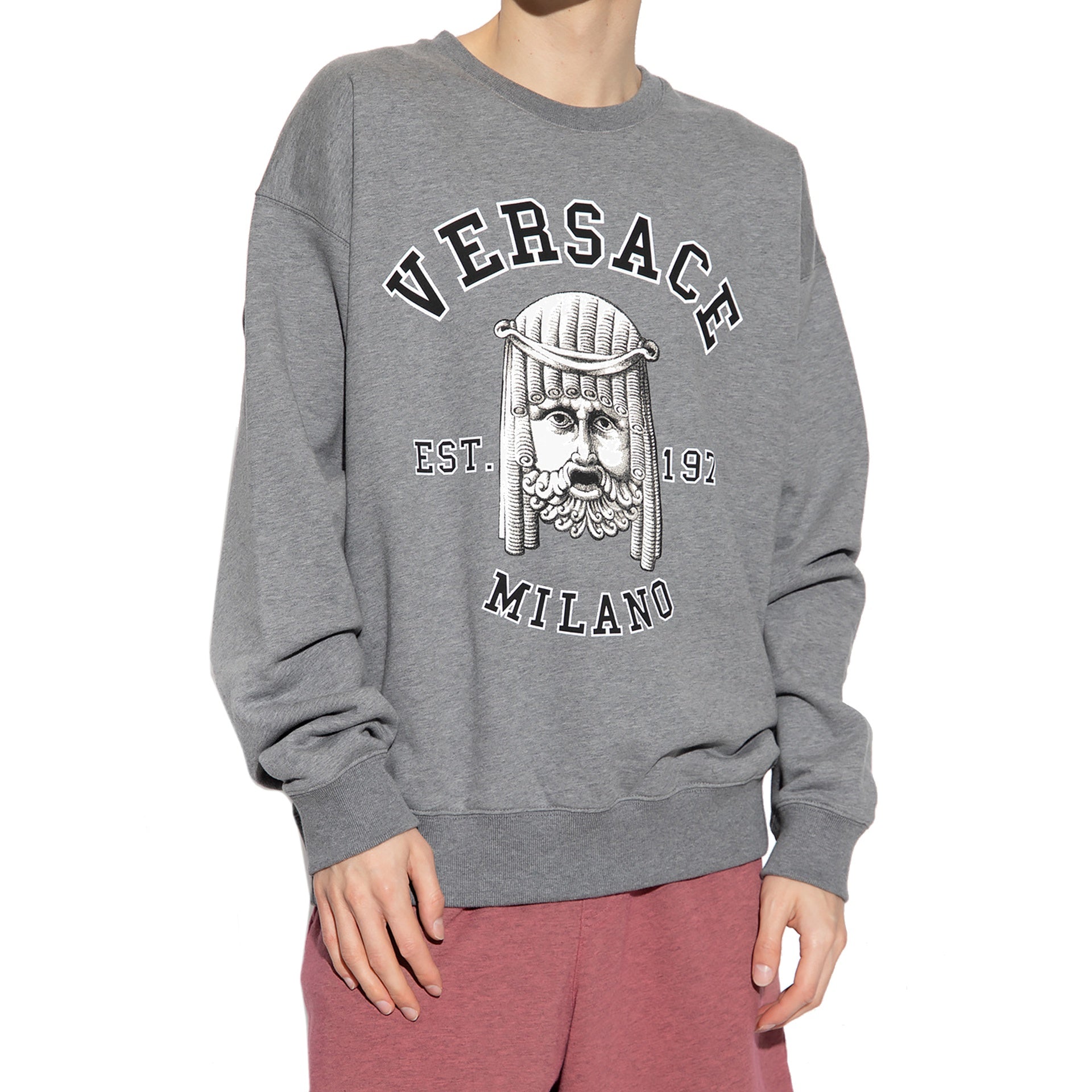 Versace Cotton Crewneck Sweatshirt Men VERSACE