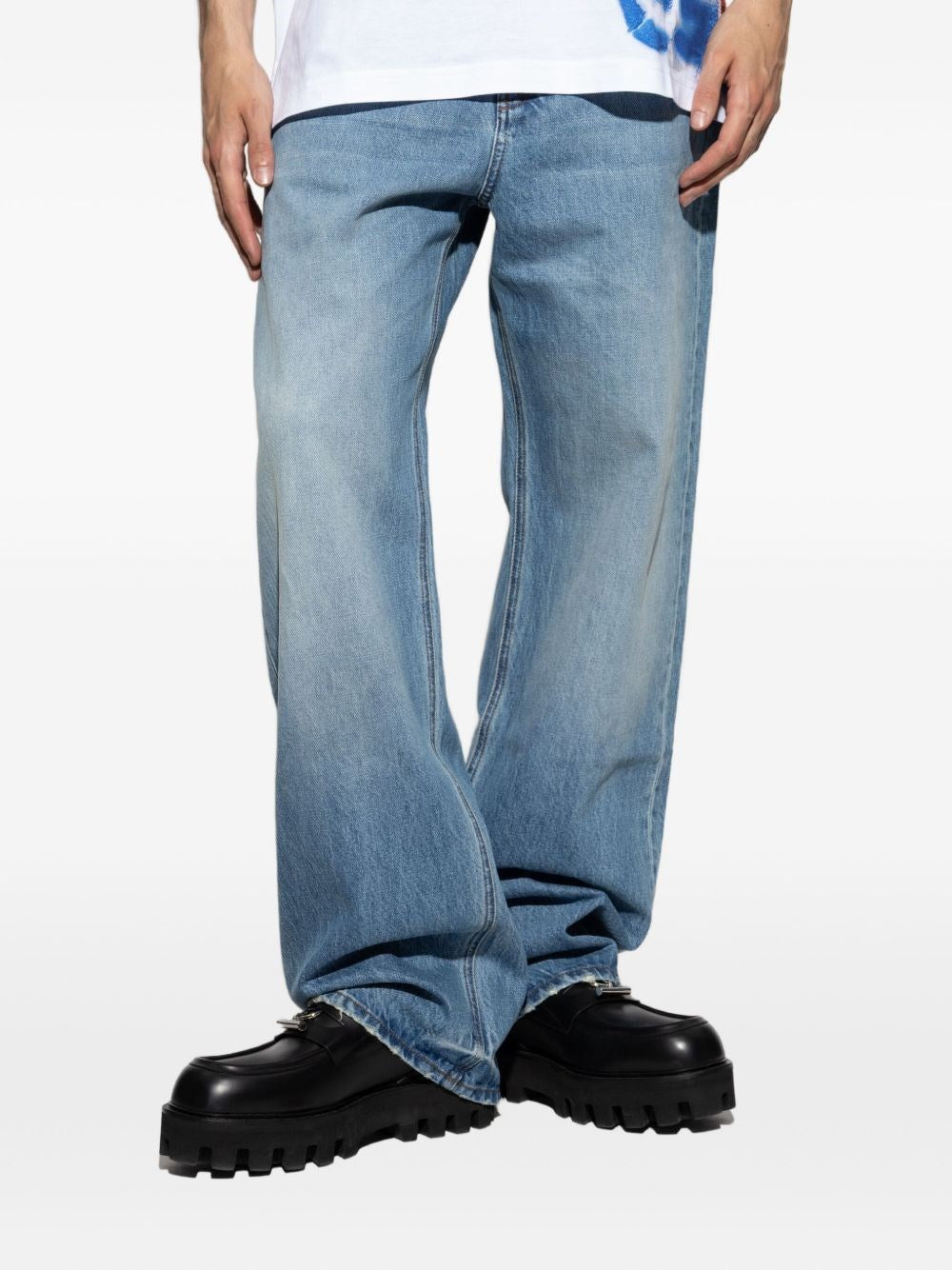 Jacquemus Men Straight Jeans In De-Nîmes Denim JACQUEMUS