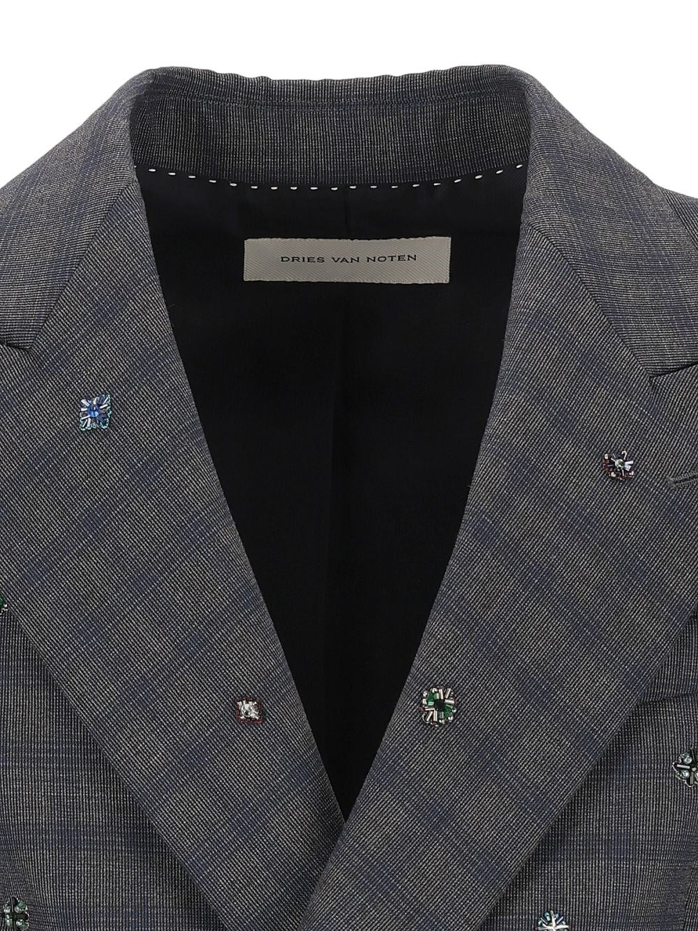 Dries Van Noten Men Embroidered Wool Blazer DRIES VAN NOTEN
