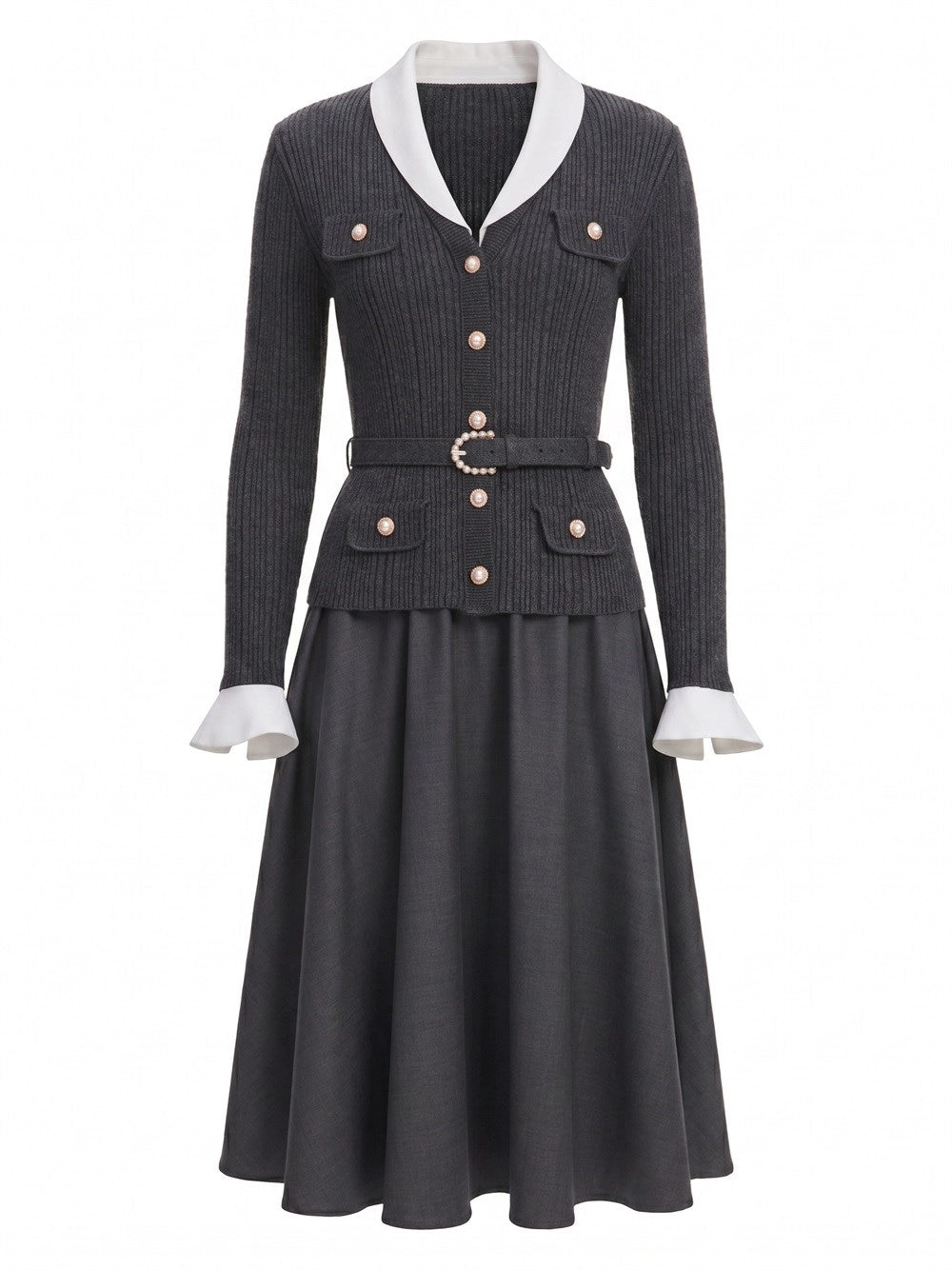 Self-Portrait Women Knit Midi Dress