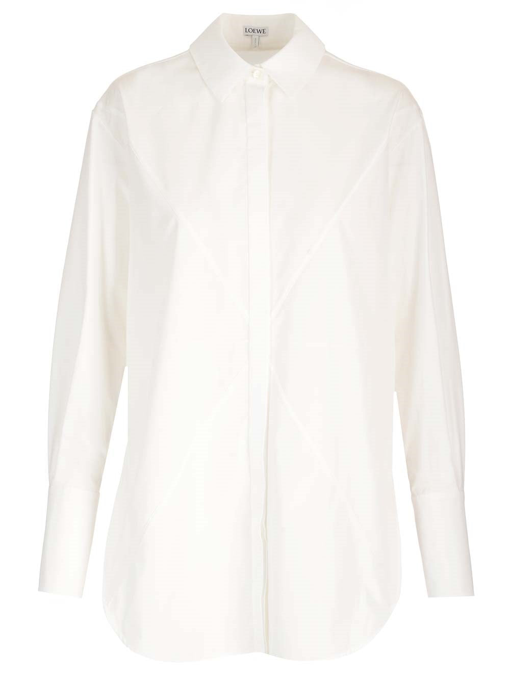 Loewe Women White "Puzzle Fold" Shirt LOEWE