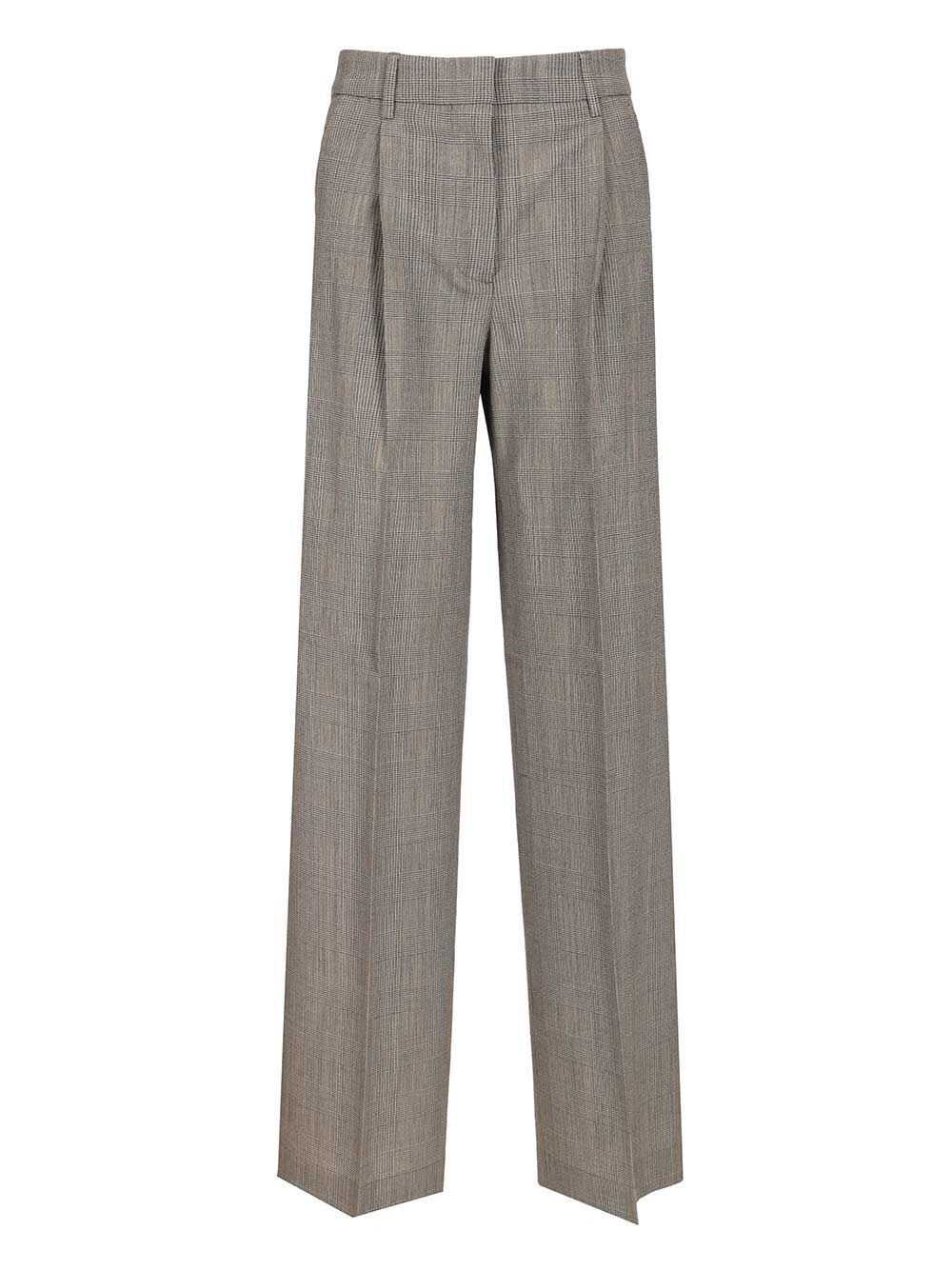 Golden Goose Women Oversized Prince Of Wales Trousers GOLDEN GOOSE