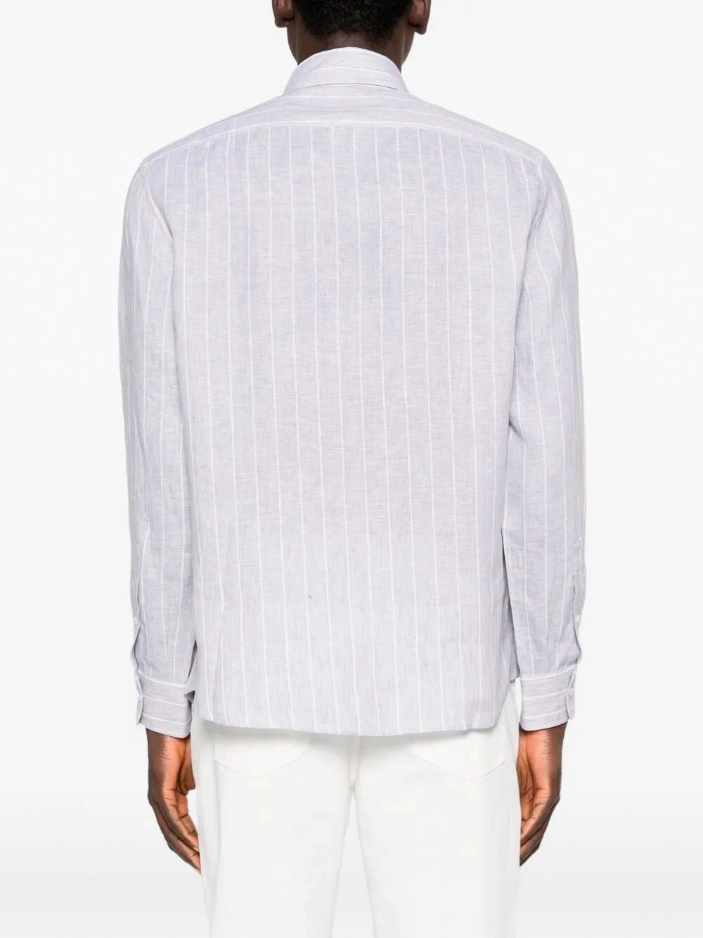 Brunello Cucinelli Men Linen Shirt BRUNELLO CUCINELLI