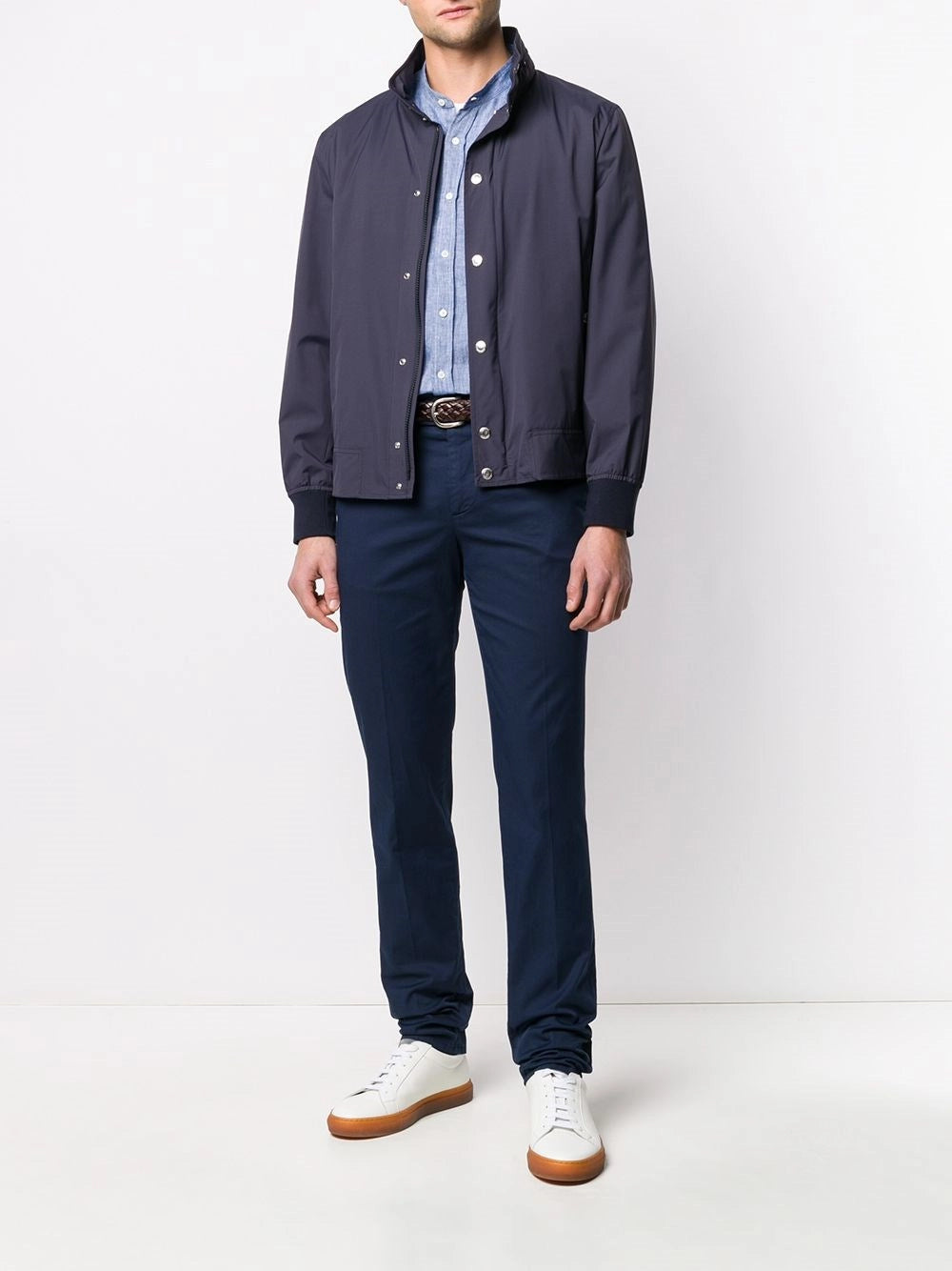 Brunello Cucinelli Men Gabardine Garment Dyed Pants BRUNELLO CUCINELLI