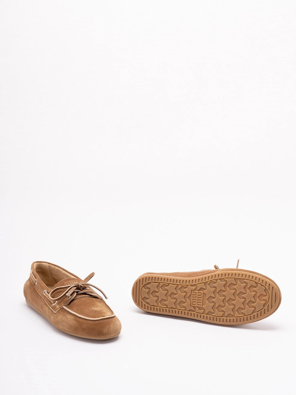 Miu Miu Women Unlined Bleached Suede Boat Shoes MIU MIU