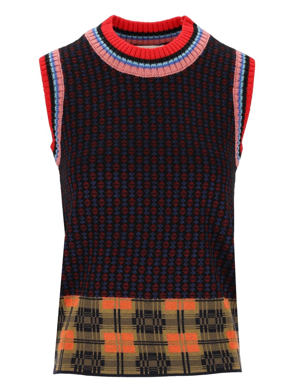 Dries Van Noten Women Embroidered Wool-Blend Temi Vest DRIES VAN NOTEN