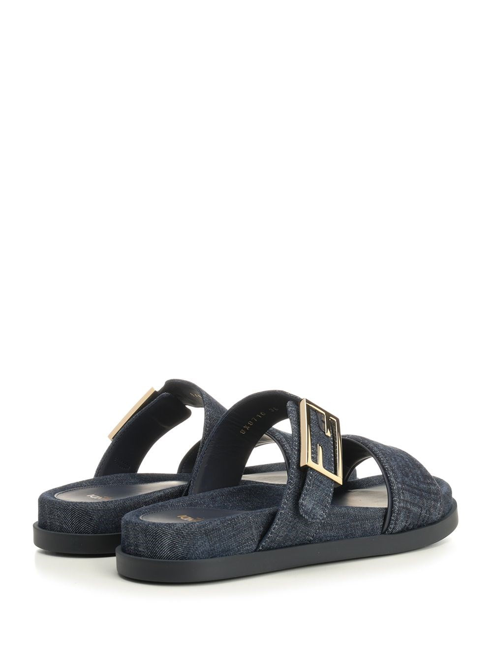 Fendi Women Flat Denim Slides FENDI