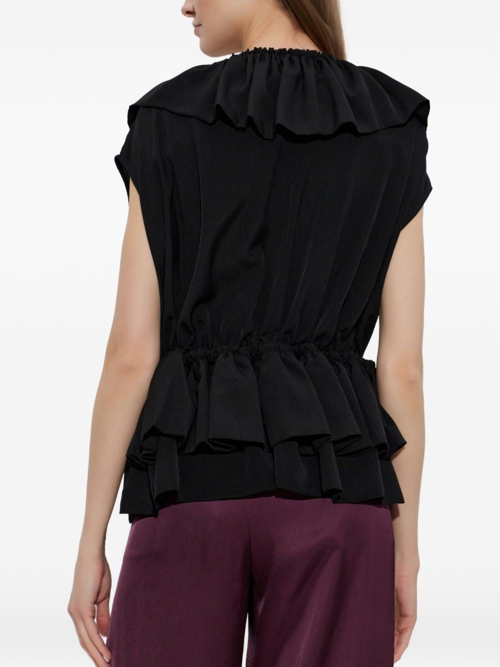 Dries Van Noten Women Jersey Top With Belt DRIES VAN NOTEN