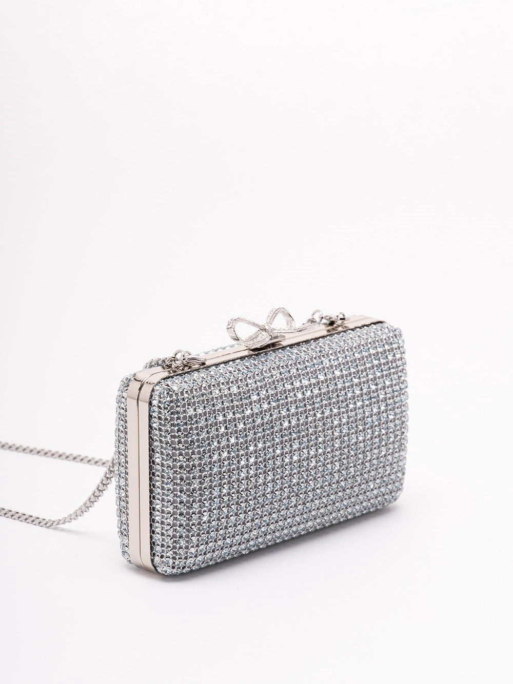 Self-Portrait Women Crystal Chainmail Clutch Bag SELF-PORTRAIT
