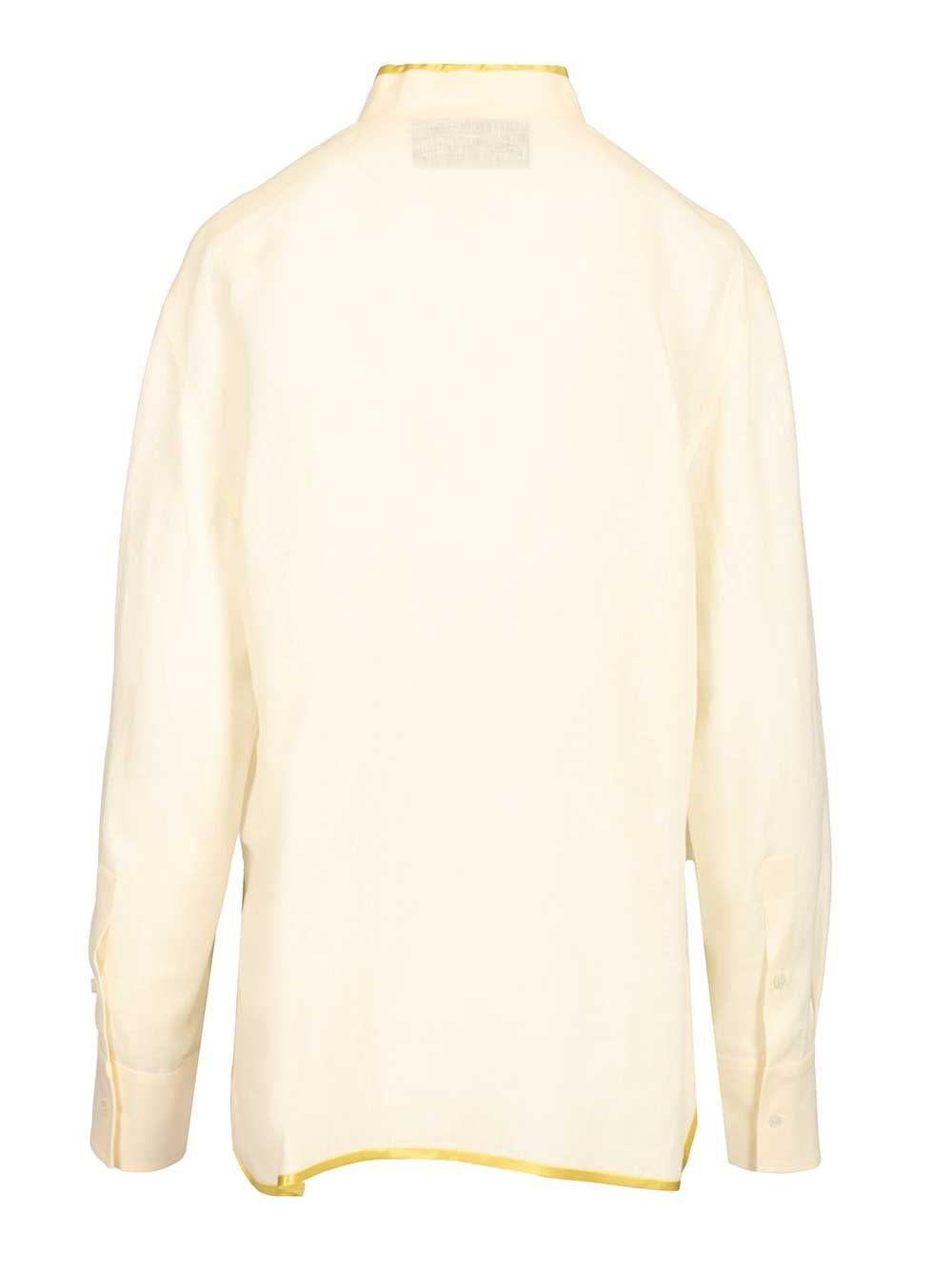 Valentino Garavani Women Linen Shirt With Embroidery VALENTINO GARAVANI