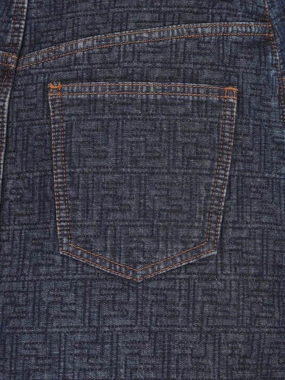 Fendi Women `Ff Padded` Denim Skirt FENDI