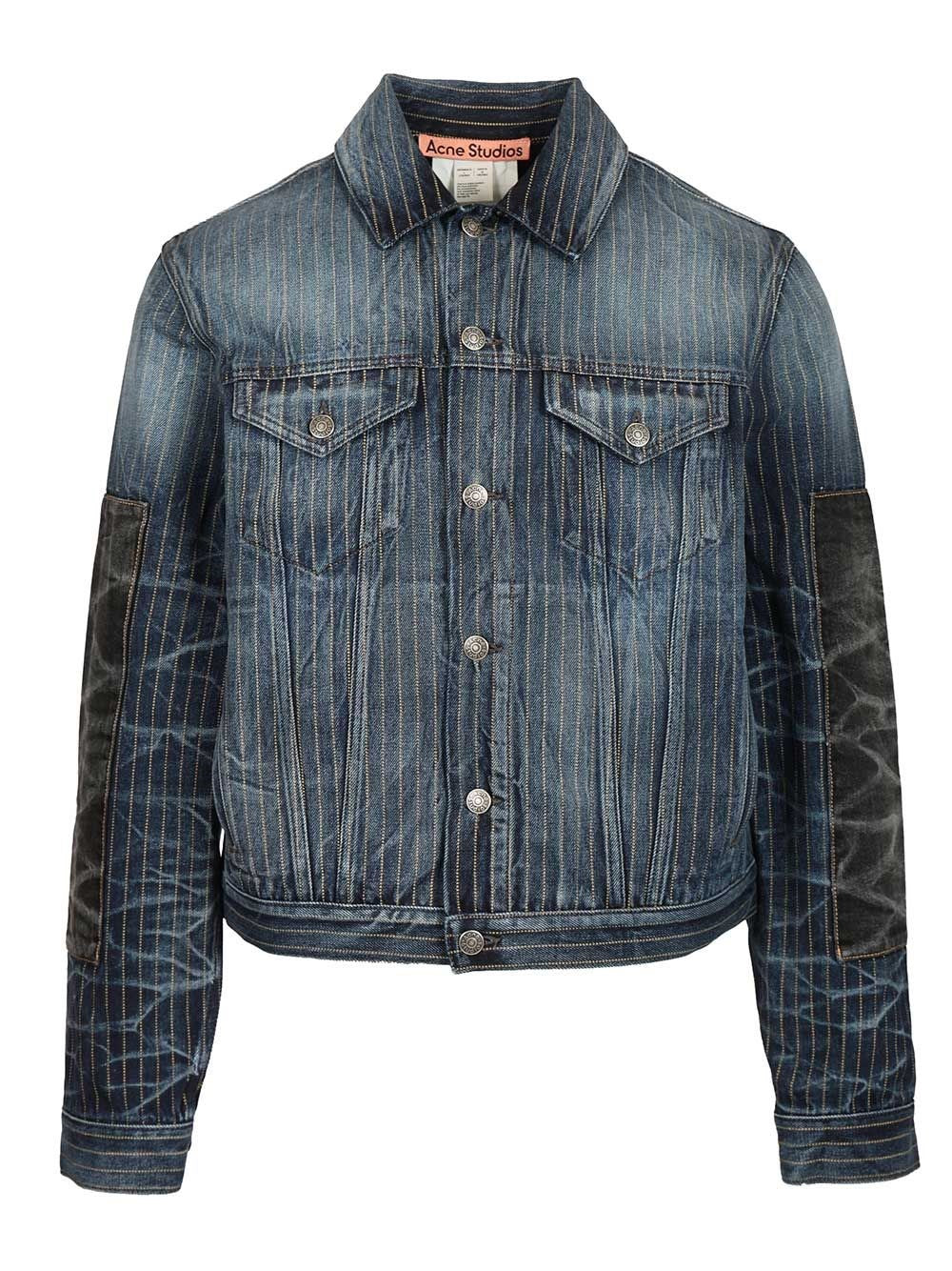 Acne Studios Men Patchwork Denim Jacket ACNE STUDIOS