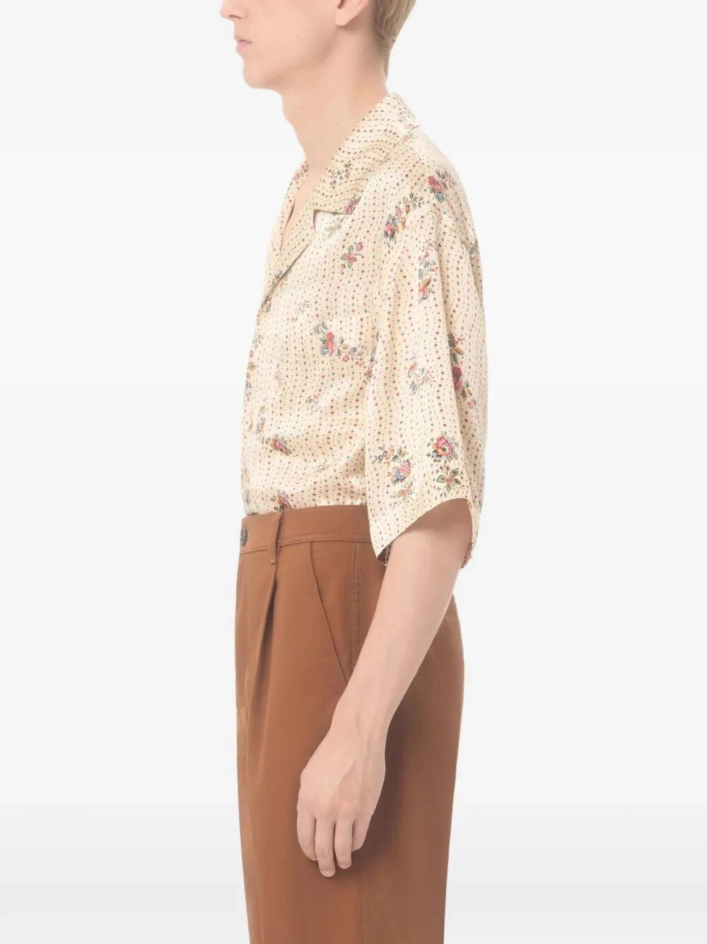 Valentino Garavani Men `Papier Floral` Bowling Shirt VALENTINO GARAVANI