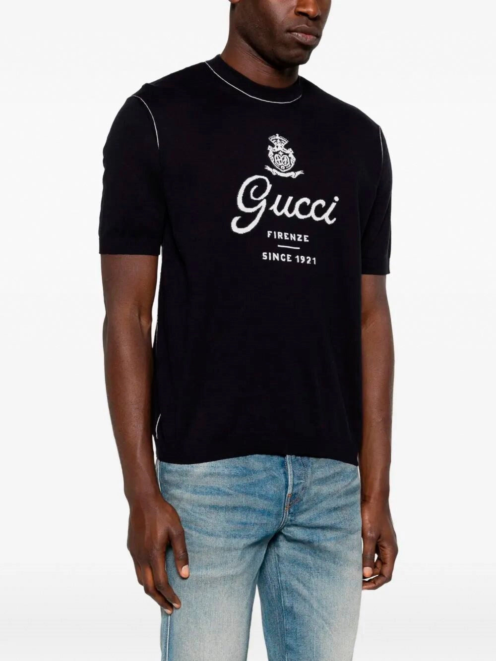 Gucci Men Short Sleeve Crew-Neck Sweater GUCCI