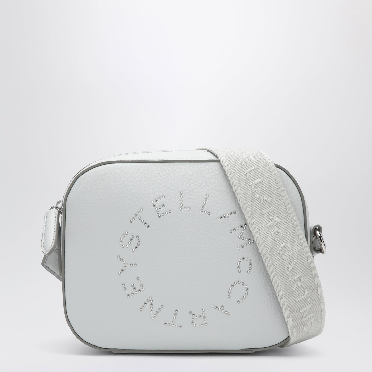 Stella Mccartney Pearl Grey Camera Bag With Logo And Shoulder Strap Women STELLA MCCARTNEY