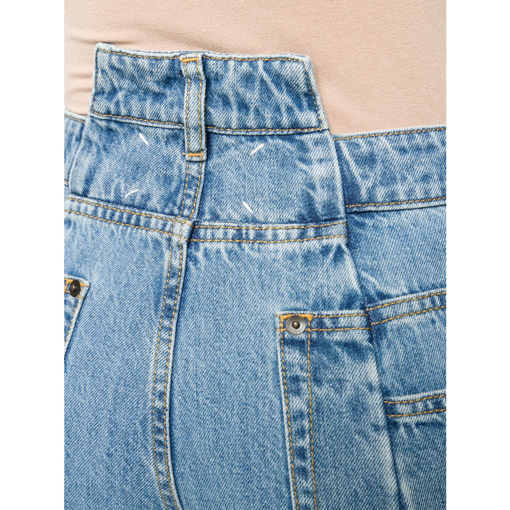 Maison Margiela Blue Denim - Wide-Leg Jeans Women MAISON MARGIELA