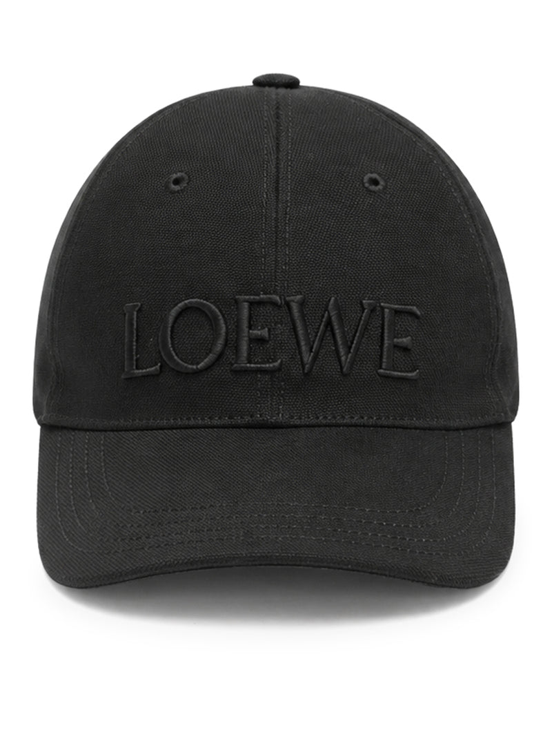 Loewe X Paula`S Ibiza Men Canvas Hat With Embroidery On The Front LOEWE