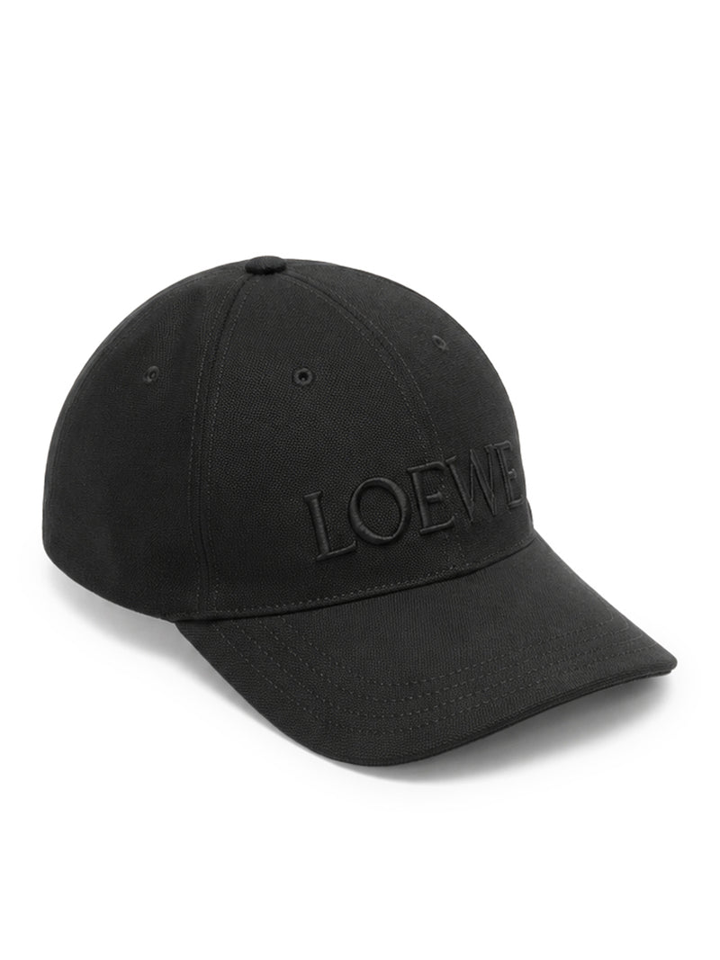 Loewe X Paula`S Ibiza Men Canvas Hat With Embroidery On The Front LOEWE