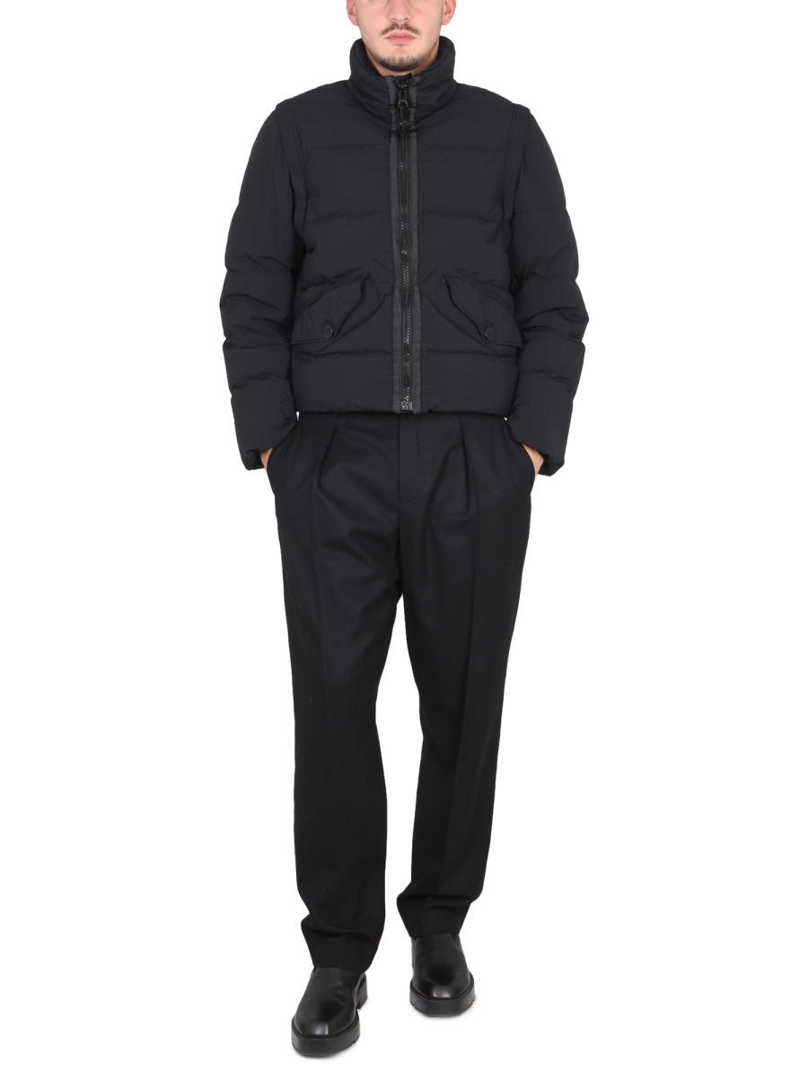 Ten C Men Down Jacket With Removable Sleeves TEN C