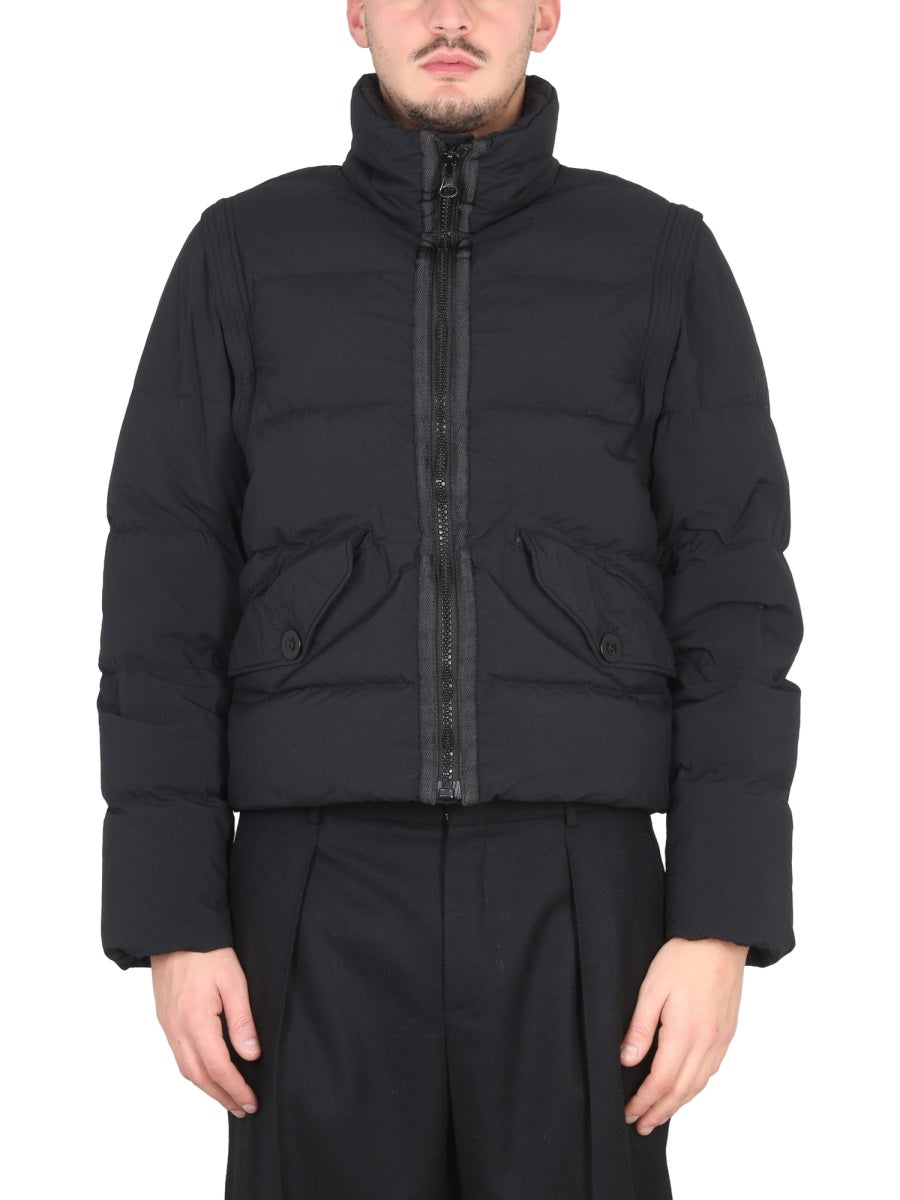 Ten C Men Down Jacket With Removable Sleeves TEN C