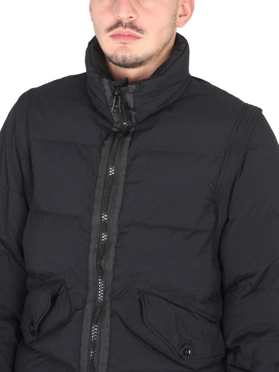 Ten C Men Down Jacket With Removable Sleeves TEN C