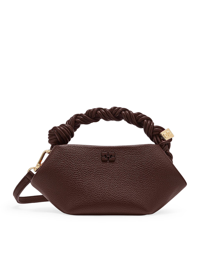 Ganni Women Mini Bou Bag In Garnet Brown GANNI