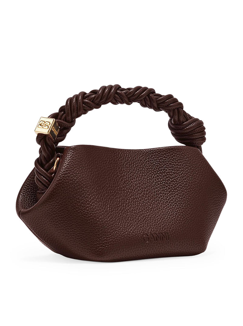Ganni Women Mini Bou Bag In Garnet Brown GANNI