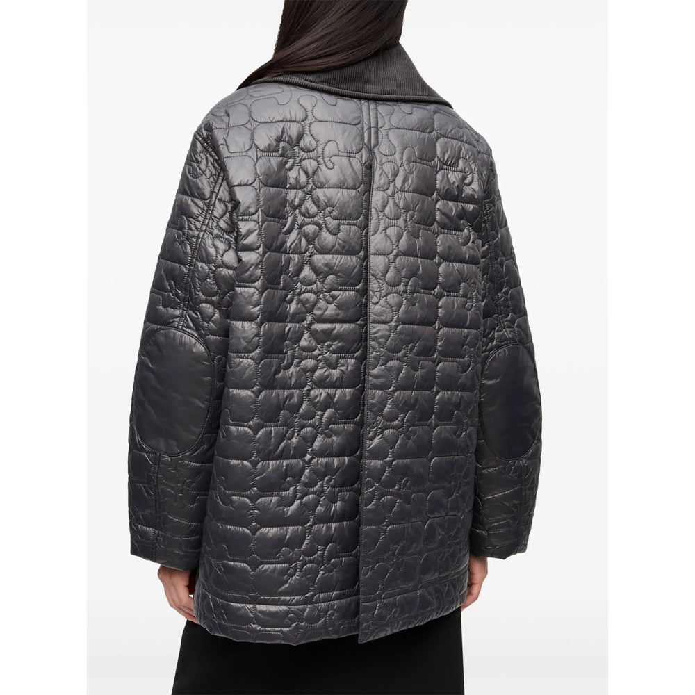 Ganni Grey Jackets - Puffer Jackets Women GANNI