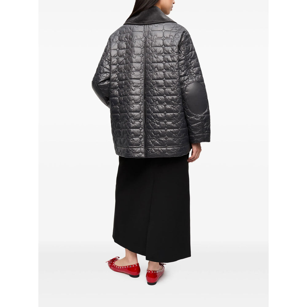 Ganni Grey Jackets - Puffer Jackets Women GANNI