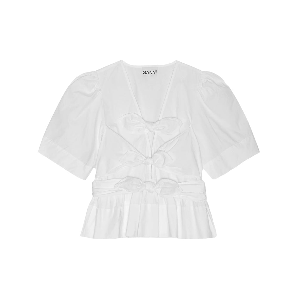 Ganni White Tops - Blouses Women GANNI