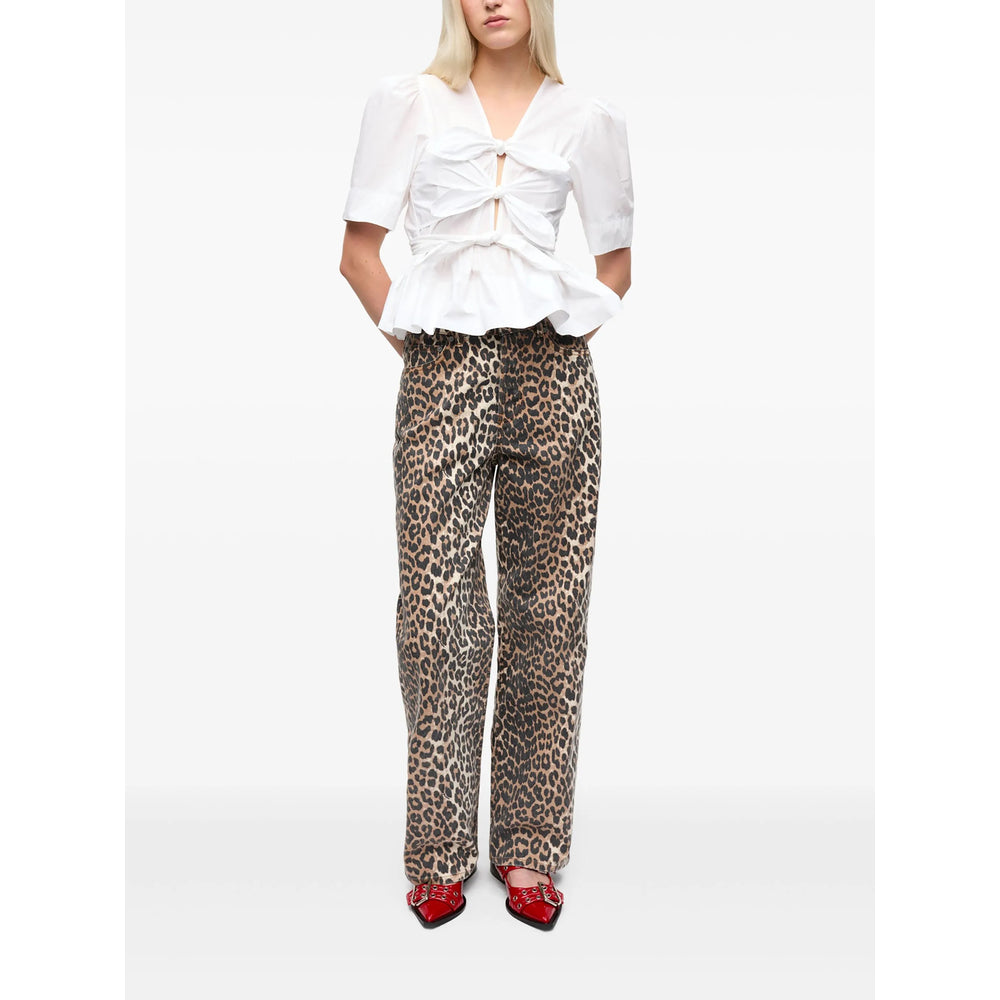 Ganni White Tops - Blouses Women GANNI