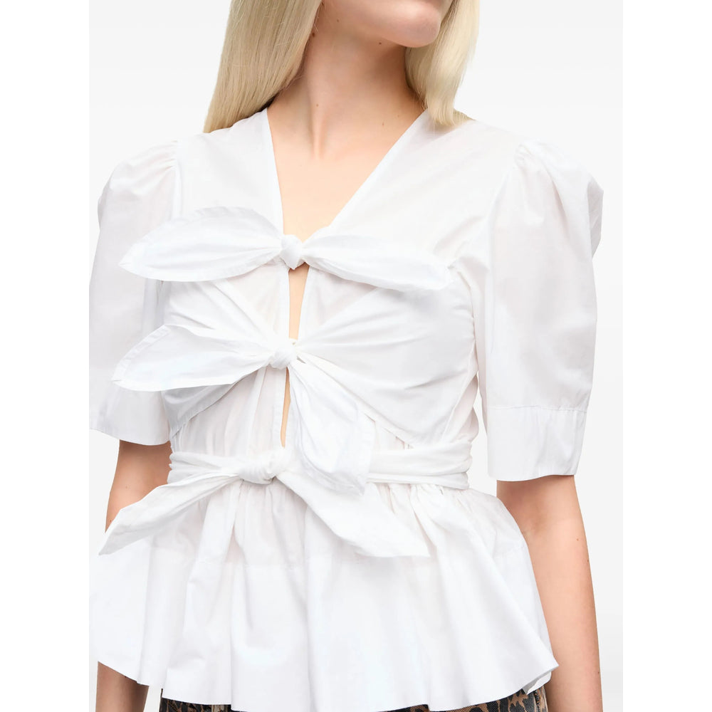 Ganni White Tops - Blouses Women GANNI