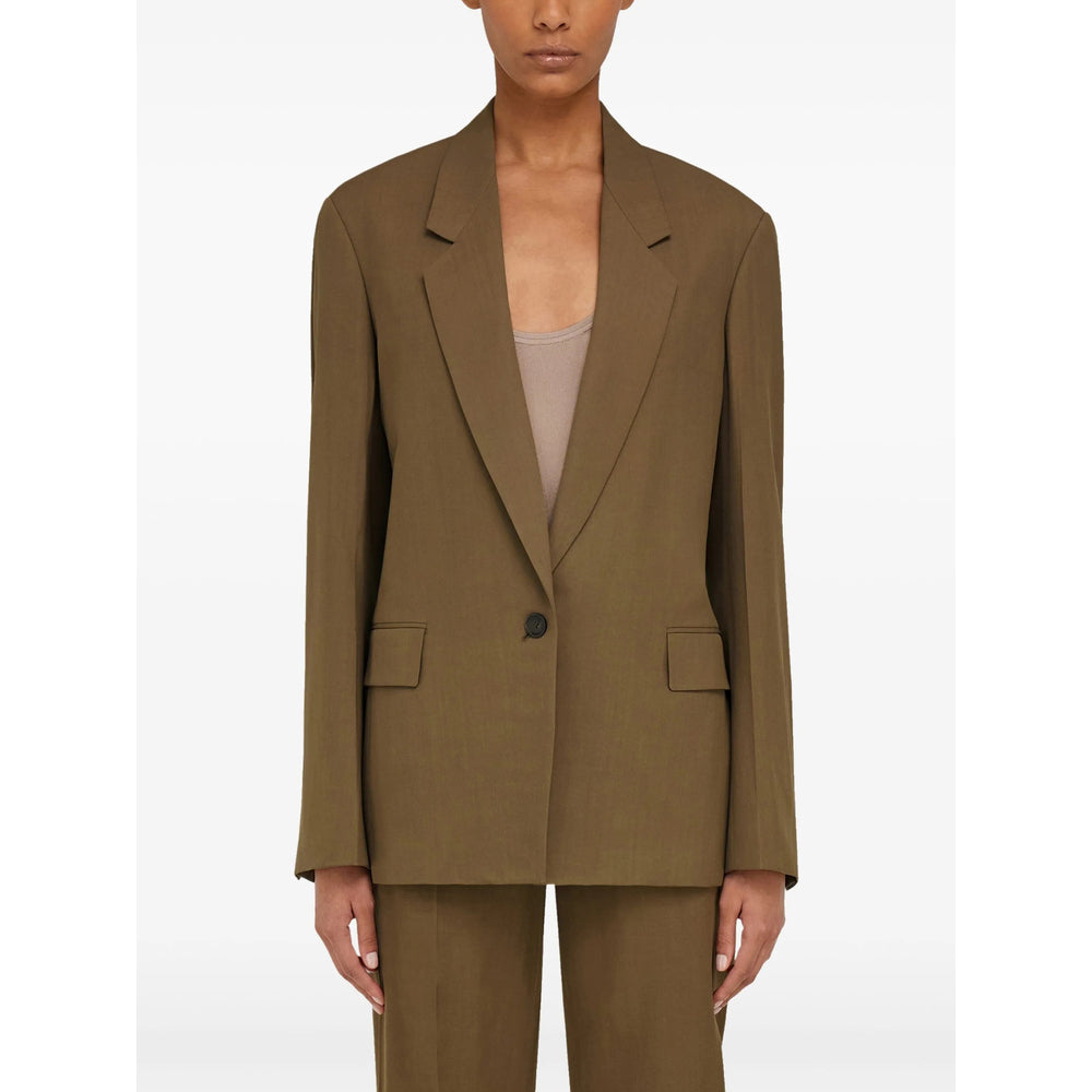 Ferragamo Brown Jackets - Blazers Women FERRAGAMO