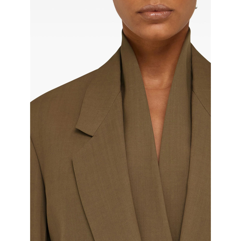 Ferragamo Brown Jackets - Blazers Women FERRAGAMO