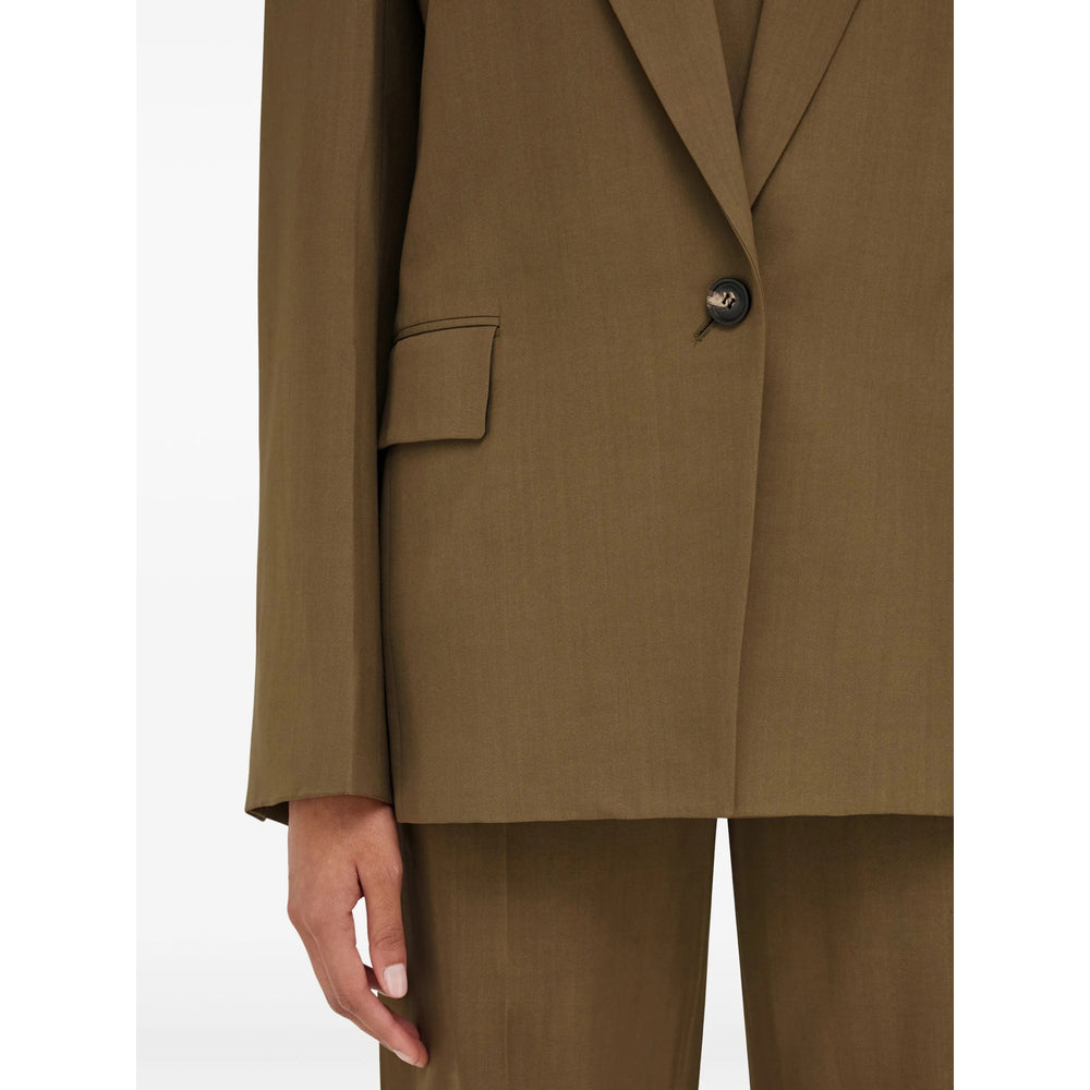 Ferragamo Brown Jackets - Blazers Women FERRAGAMO