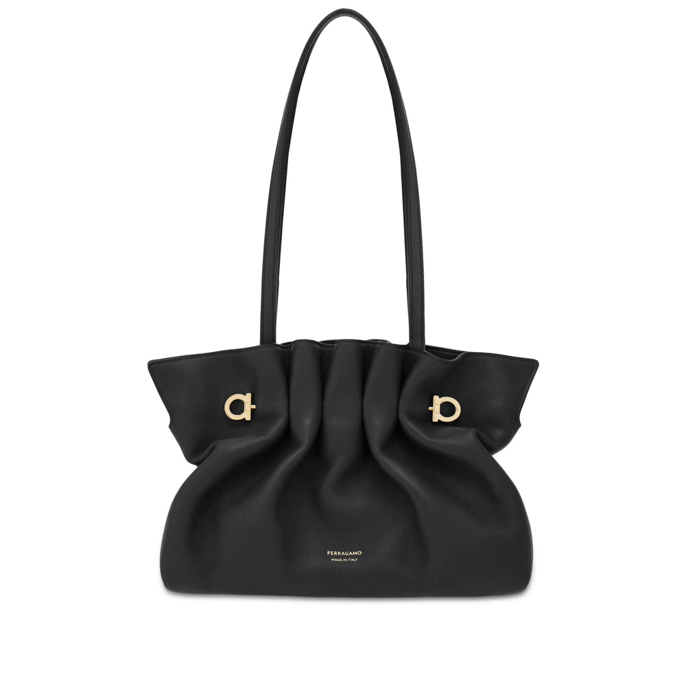 Ferragamo Black Shoulder Bags Women FERRAGAMO