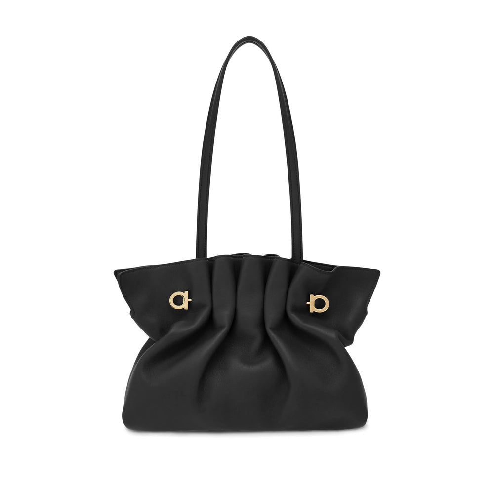 Ferragamo Black Shoulder Bags Women FERRAGAMO