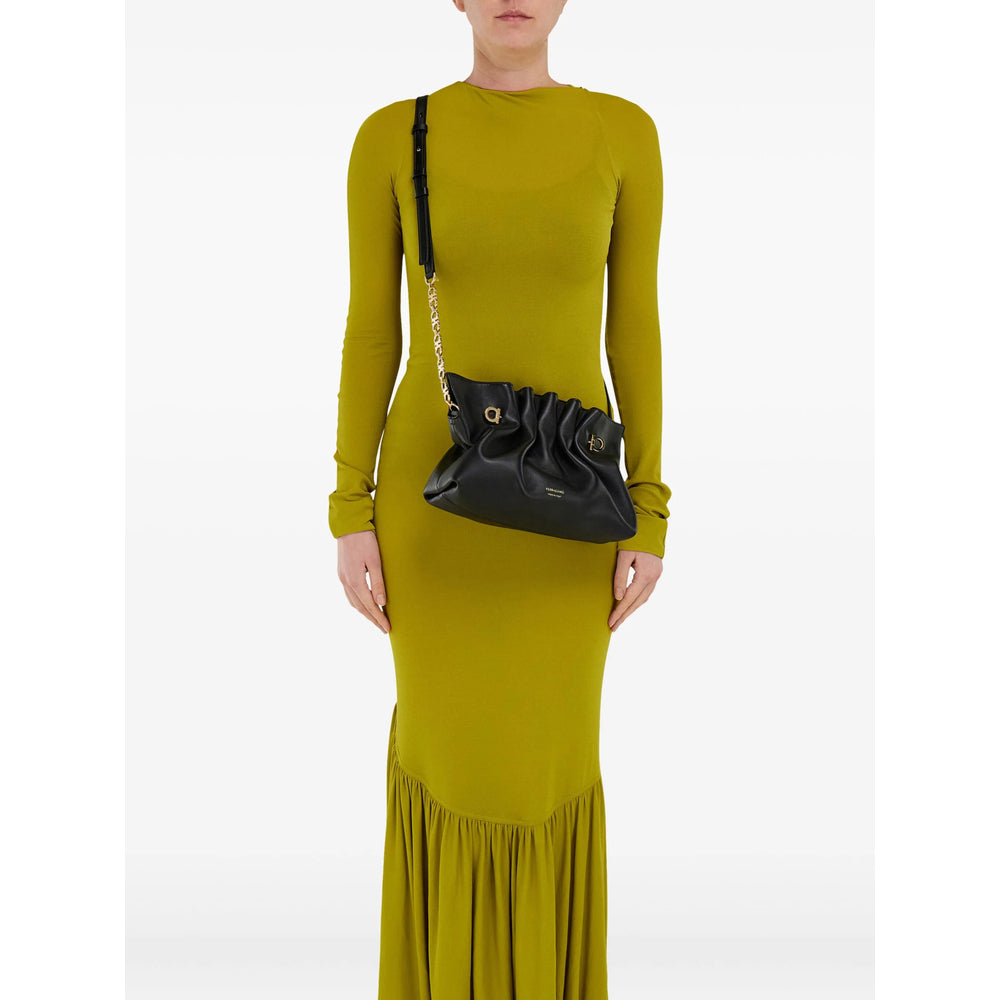 Ferragamo Black Shoulder Bags Women FERRAGAMO