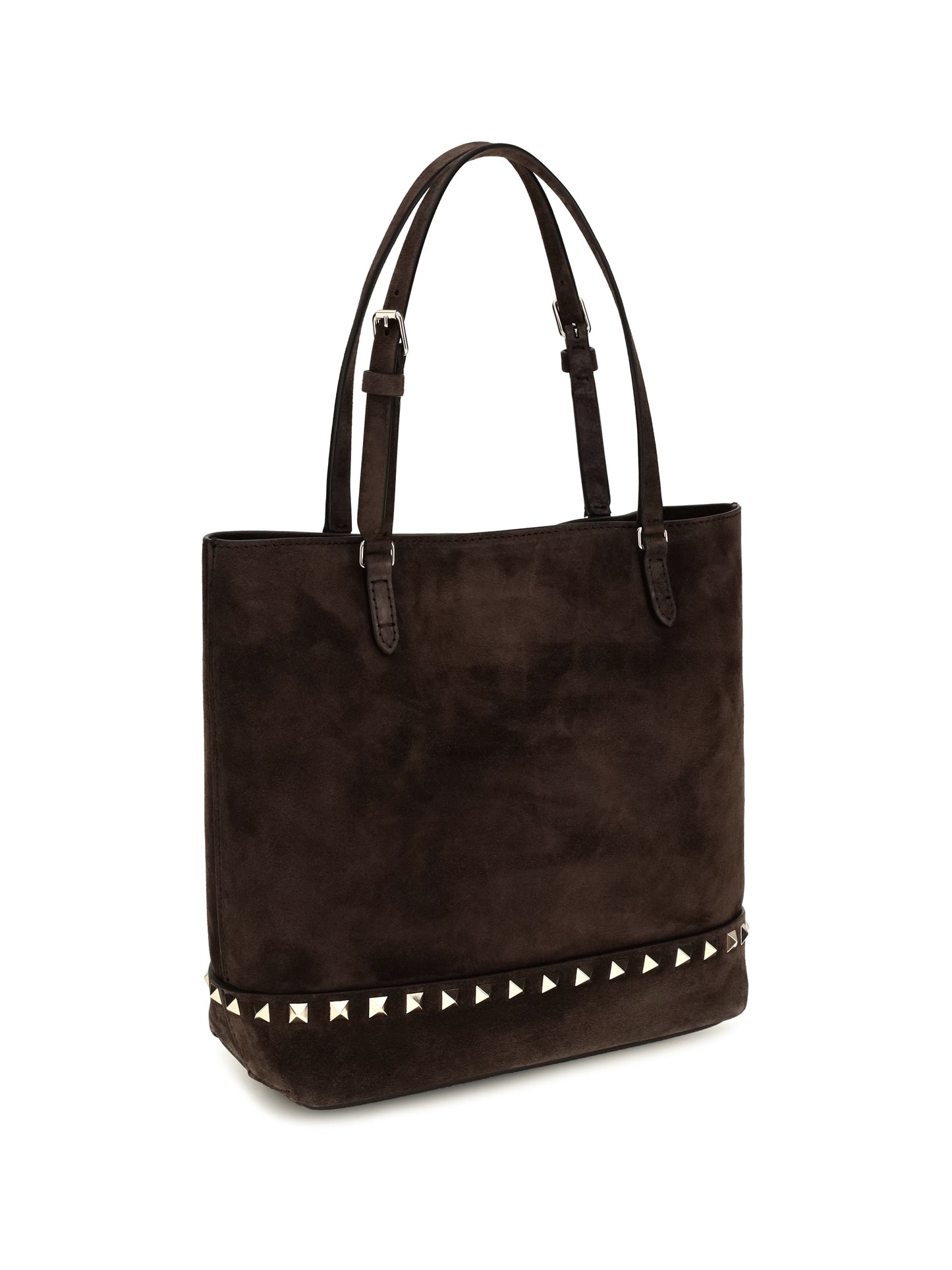 Valentino Garavani Women Small Rockstud Suede Tote Bag VALENTINO GARAVANI