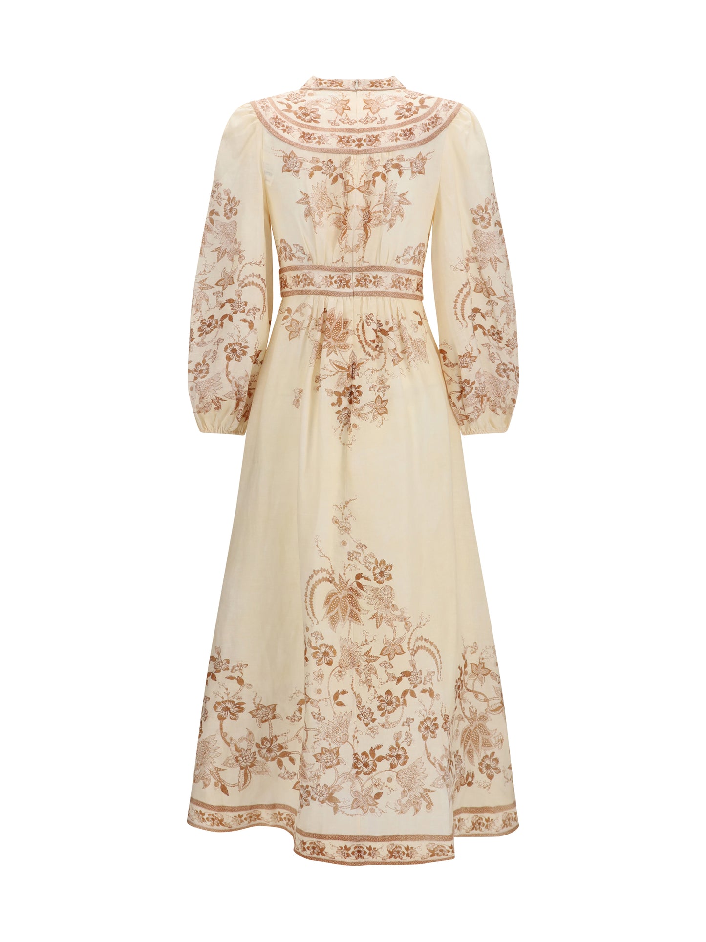 Zimmermann Women Indra Plunge Floral Dress ZIMMERMANN