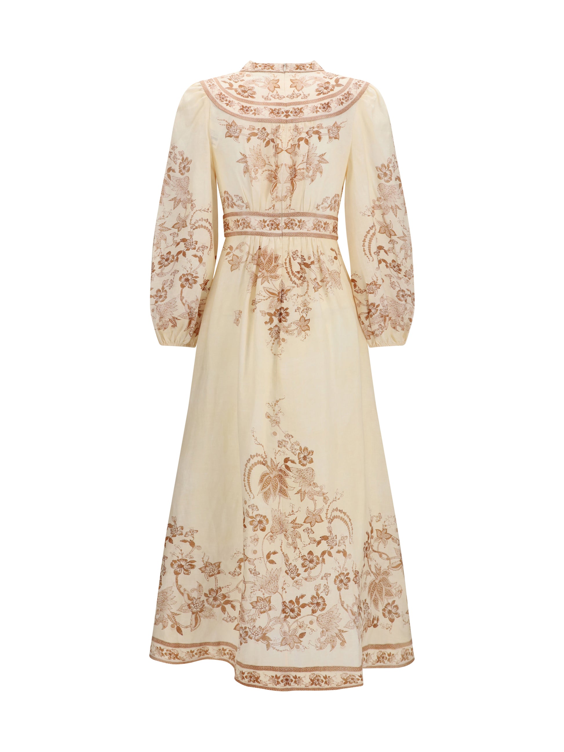 Zimmermann Women Indra Plunge Floral Dress ZIMMERMANN
