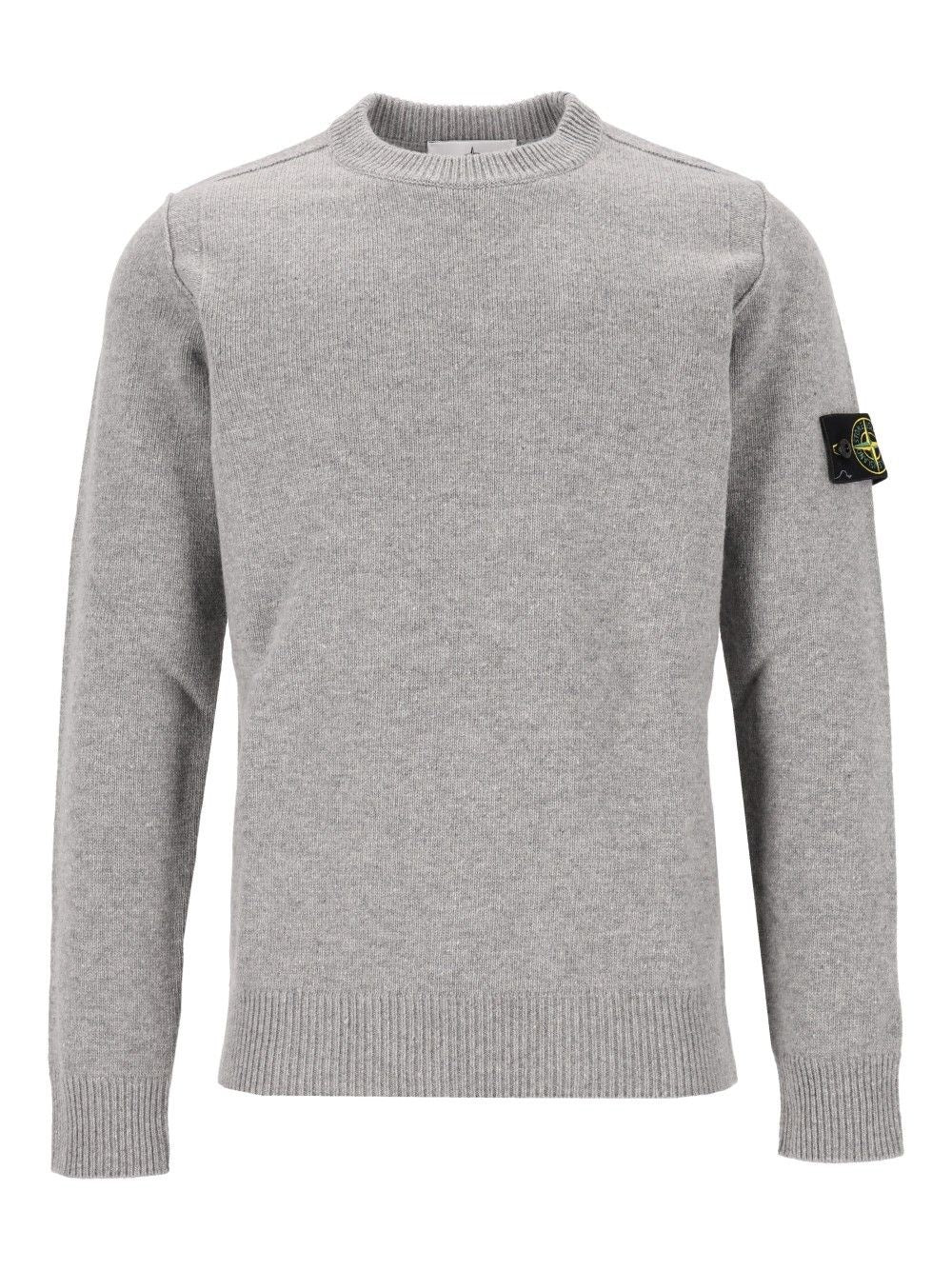 Stone Island Men Lambswool Crew Neck Sweater STONE ISLAND