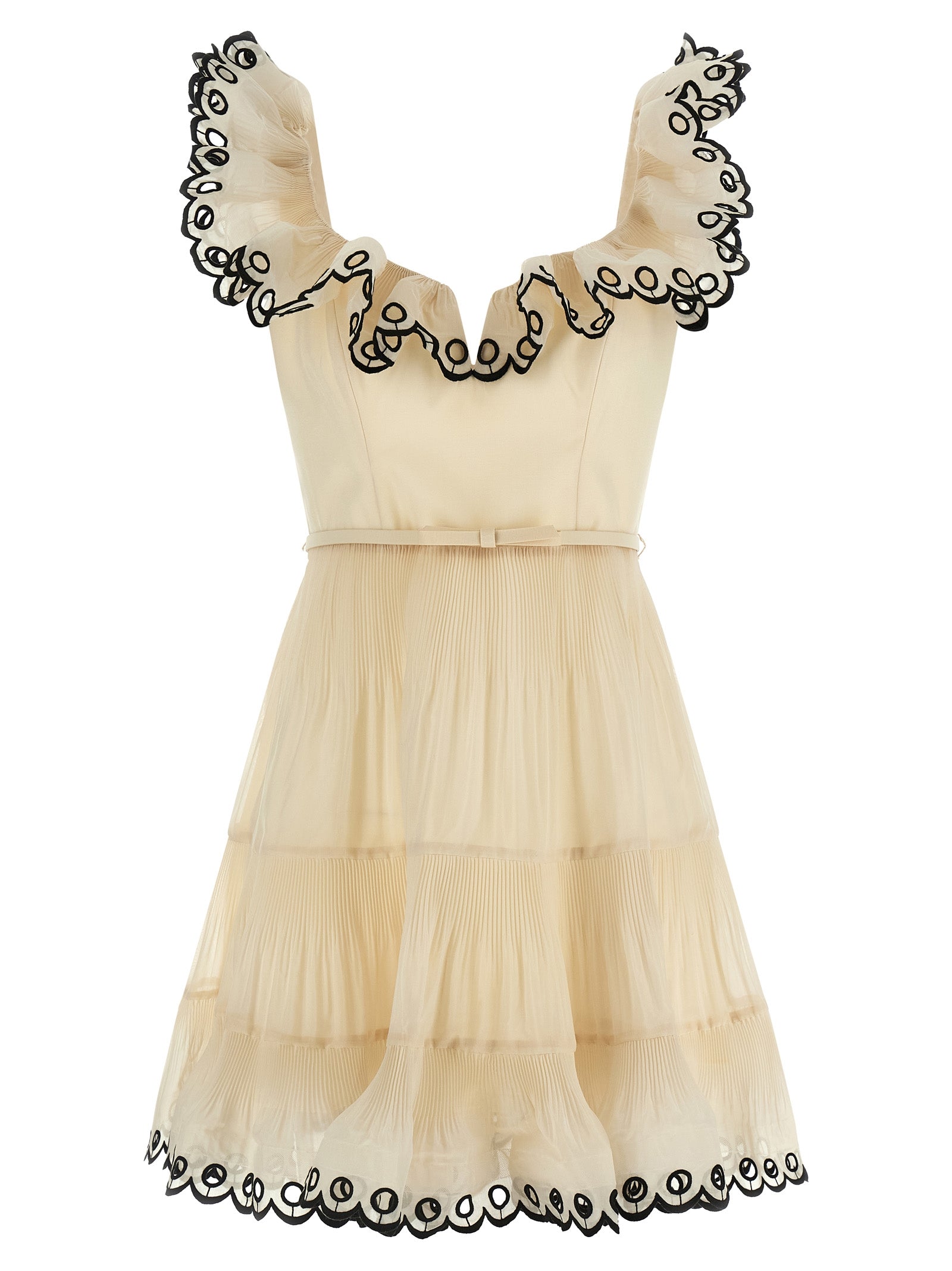 Zimmermann Women 'Embroidered Frilled Mini' Dress ZIMMERMANN