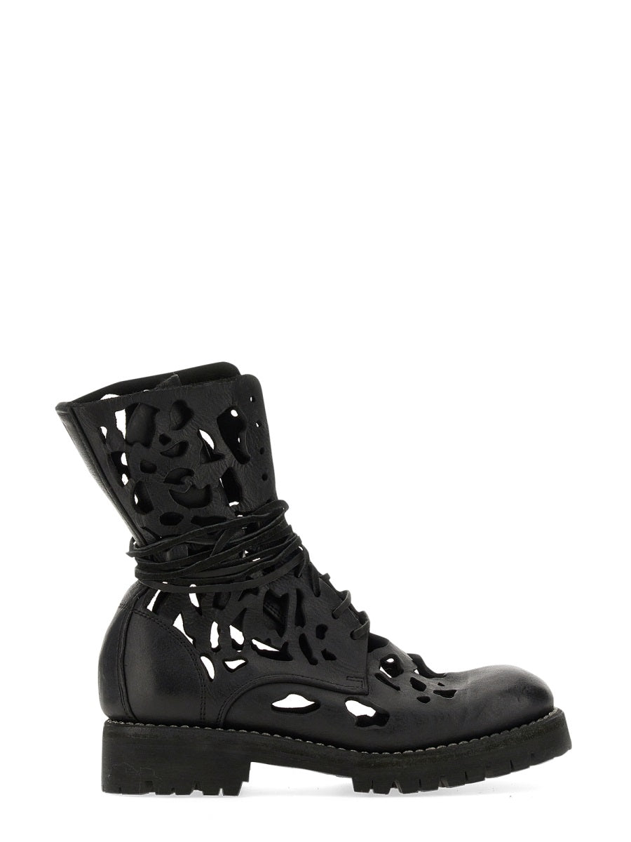 Guidi Women Ankle Boot With Cut Out Details GUIDI