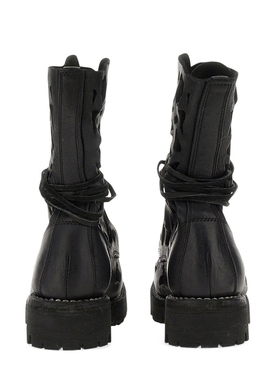 Guidi Women Ankle Boot With Cut Out Details GUIDI