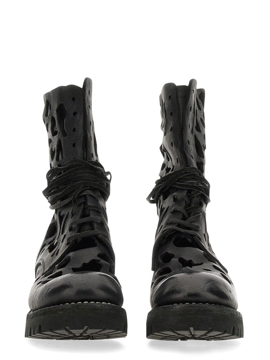 Guidi Women Ankle Boot With Cut Out Details GUIDI
