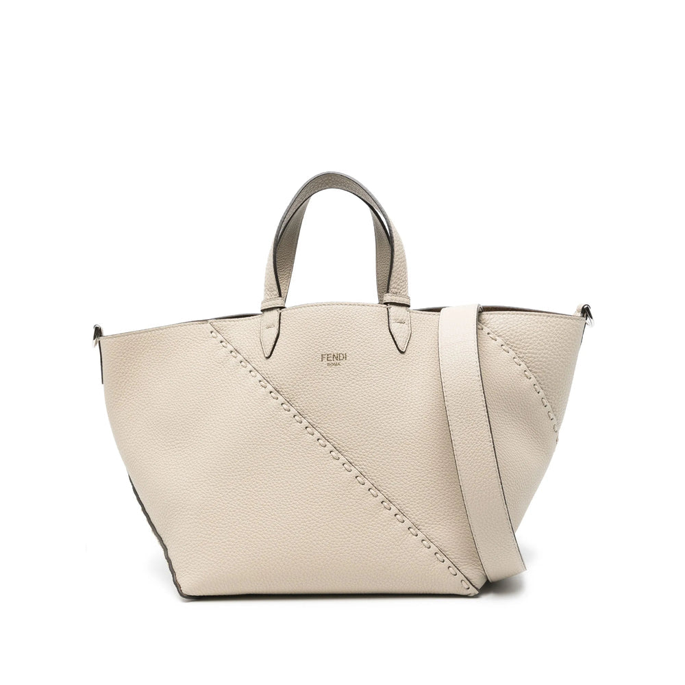 Fendi Neutrals Tote Bags Men FENDI